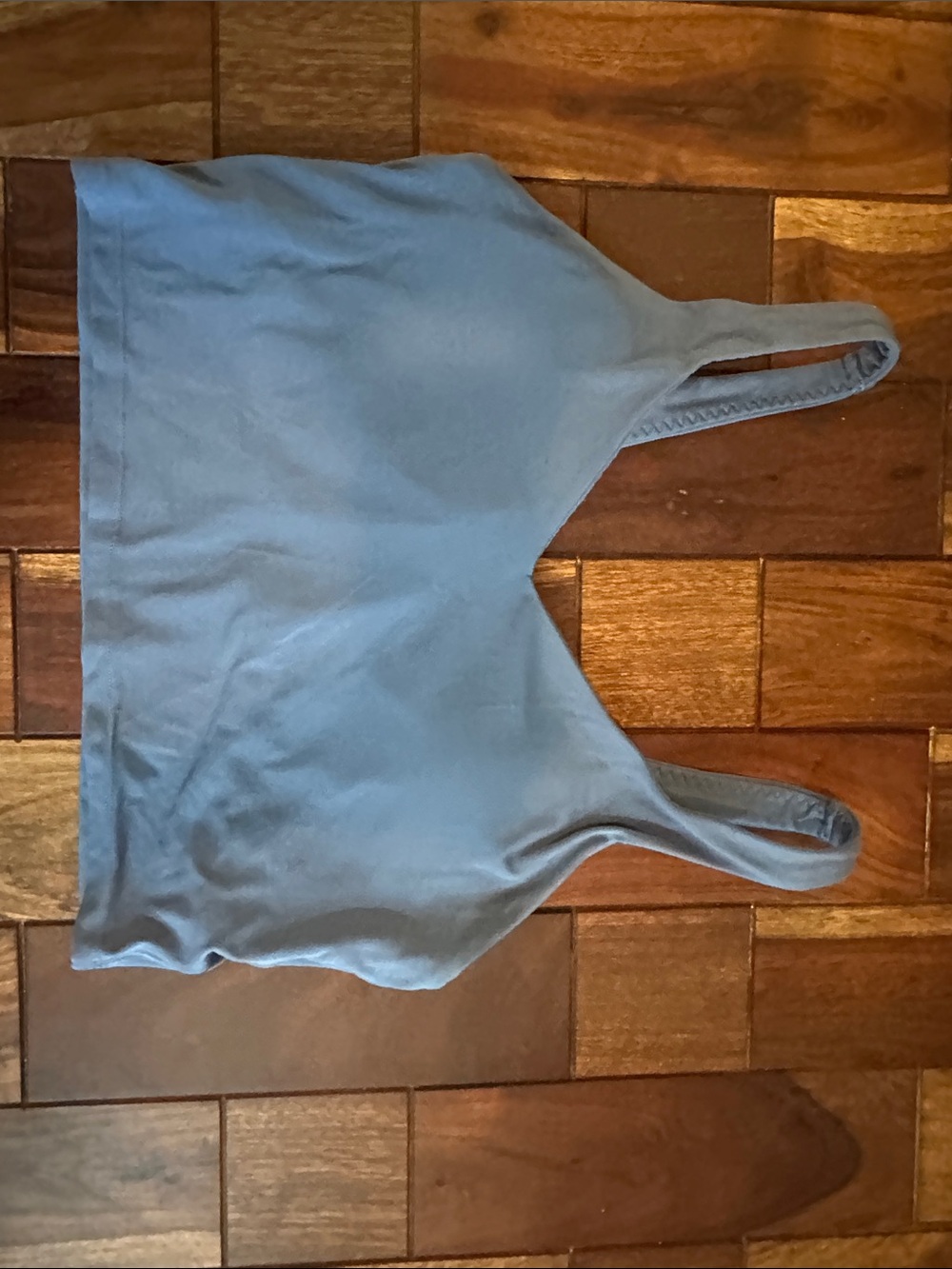 Soft Light Blue Seamless Sports Bra